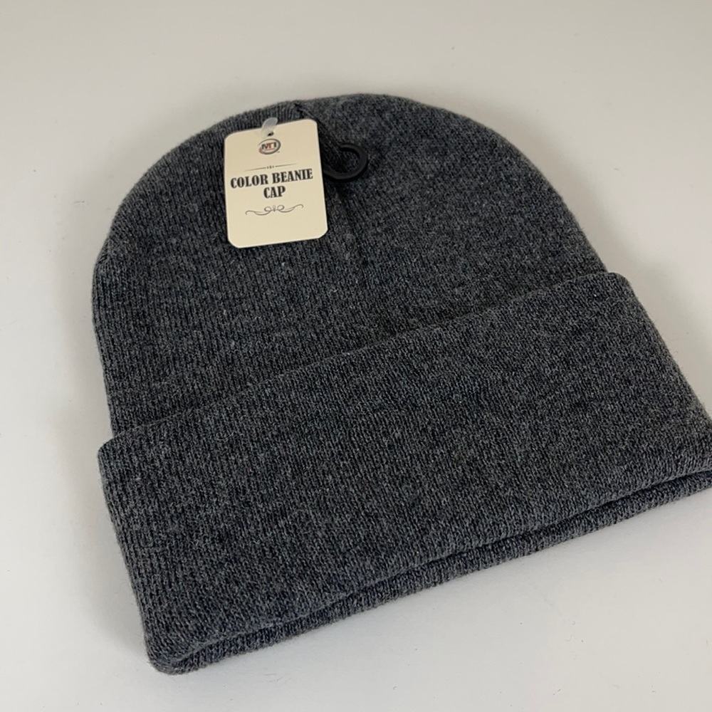 NWT MTI Trading Gray Beanie Cap